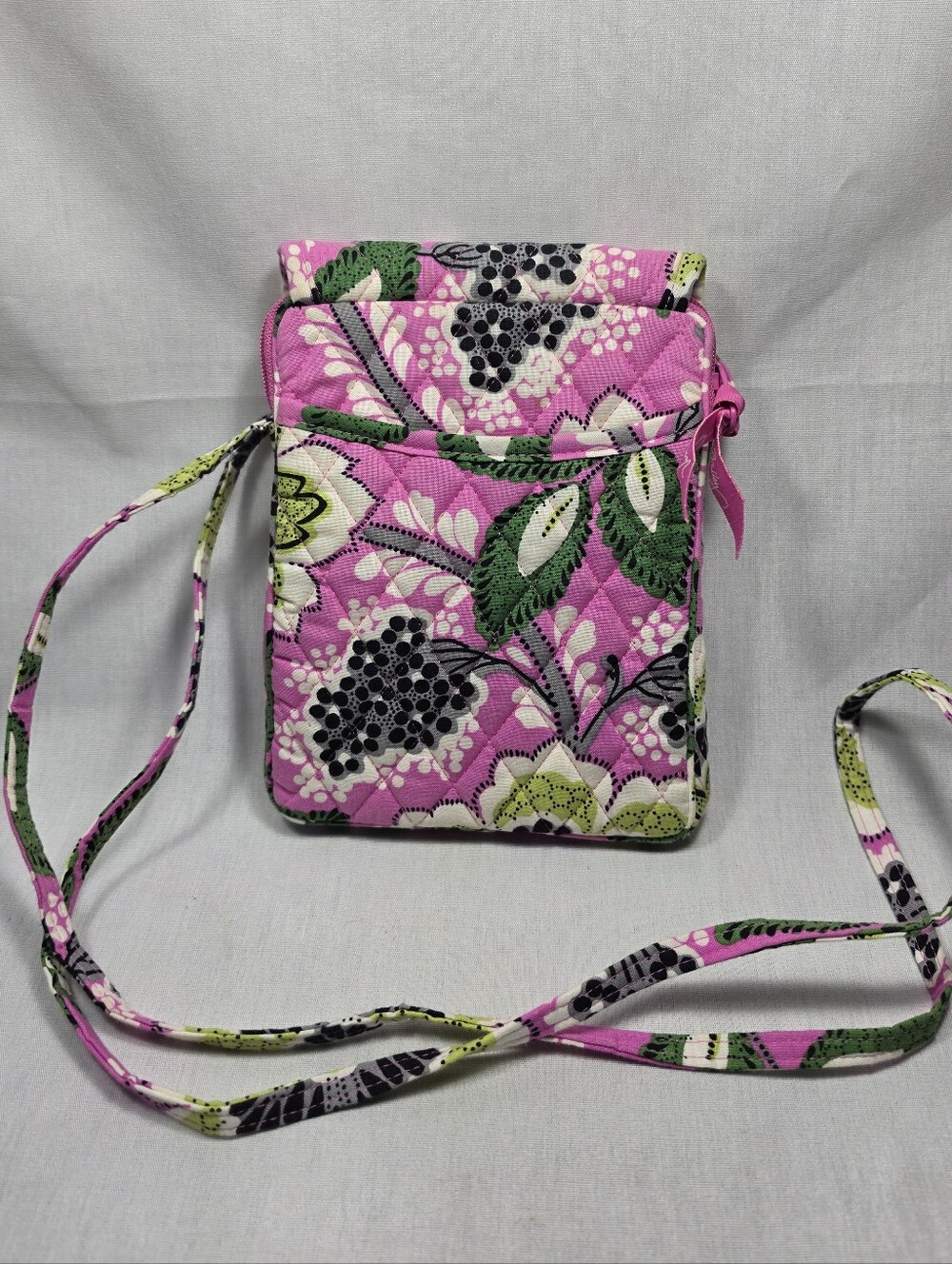 Vera Bradley Pink Floral Hipster Crossbody Bag Priscilla Quilted Vintage